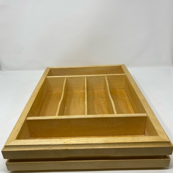 Gorham Wooden Silverware Organizer Tray - Picture 5 of 11